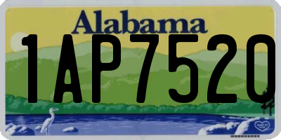 AL license plate 1AP7520