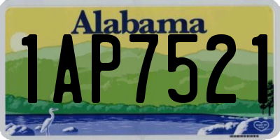 AL license plate 1AP7521