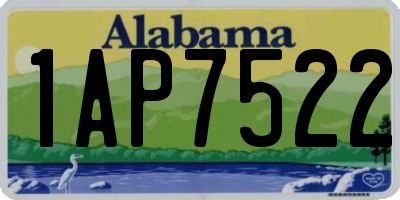 AL license plate 1AP7522