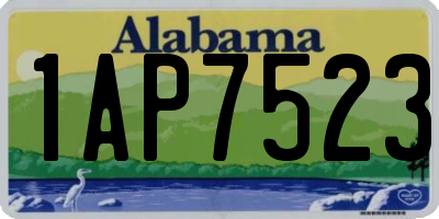 AL license plate 1AP7523