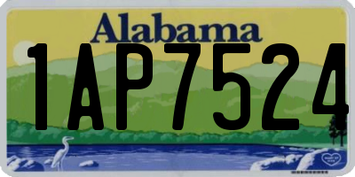 AL license plate 1AP7524