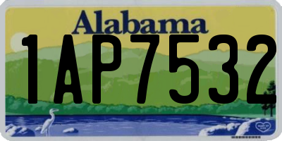 AL license plate 1AP7532
