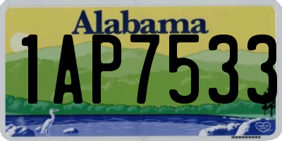 AL license plate 1AP7533