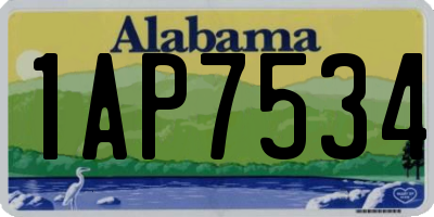 AL license plate 1AP7534