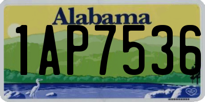 AL license plate 1AP7536