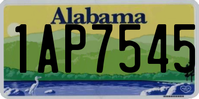 AL license plate 1AP7545