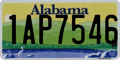 AL license plate 1AP7546