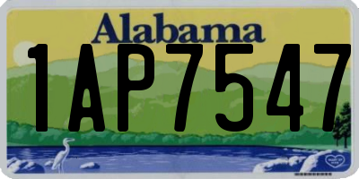 AL license plate 1AP7547