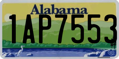 AL license plate 1AP7553