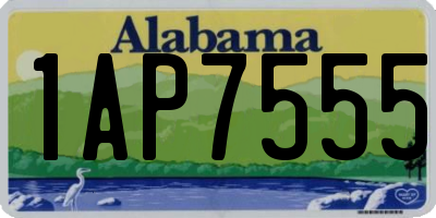 AL license plate 1AP7555