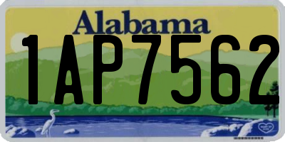 AL license plate 1AP7562
