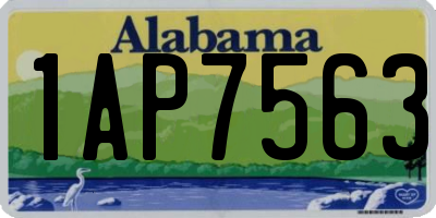 AL license plate 1AP7563