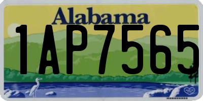 AL license plate 1AP7565