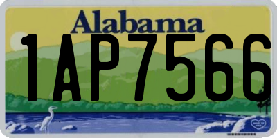 AL license plate 1AP7566