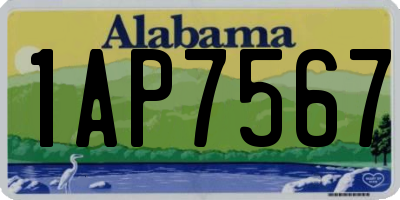 AL license plate 1AP7567