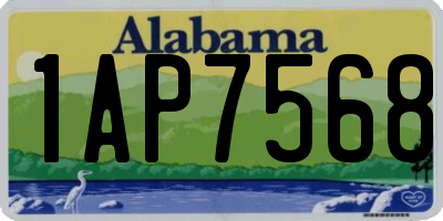 AL license plate 1AP7568