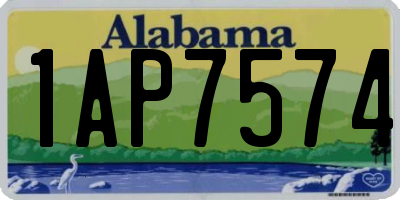 AL license plate 1AP7574