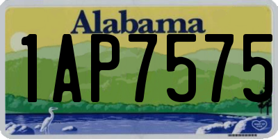 AL license plate 1AP7575