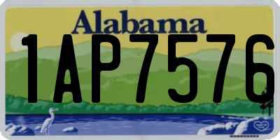 AL license plate 1AP7576