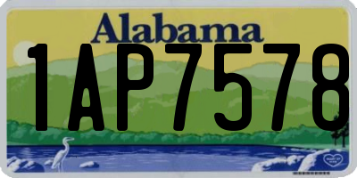 AL license plate 1AP7578