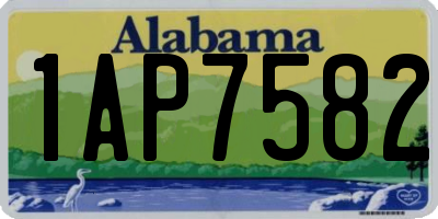 AL license plate 1AP7582
