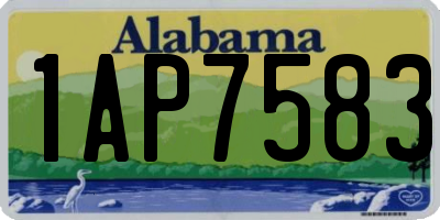 AL license plate 1AP7583