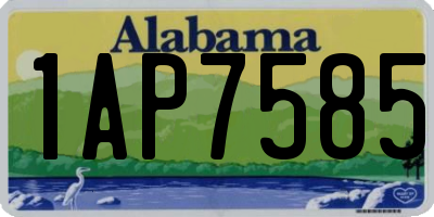 AL license plate 1AP7585
