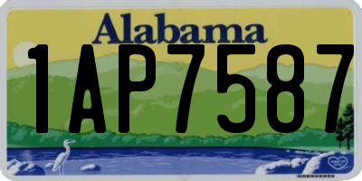 AL license plate 1AP7587