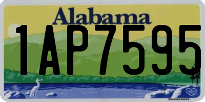 AL license plate 1AP7595