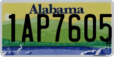 AL license plate 1AP7605