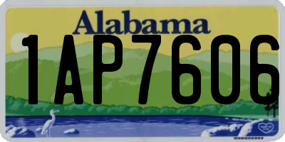 AL license plate 1AP7606