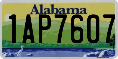 AL license plate 1AP7607