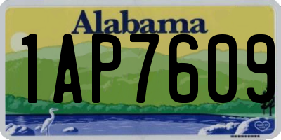 AL license plate 1AP7609