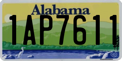 AL license plate 1AP7611