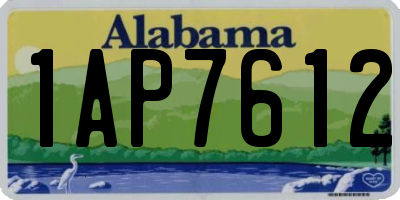 AL license plate 1AP7612