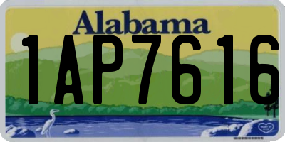 AL license plate 1AP7616