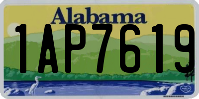 AL license plate 1AP7619