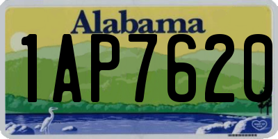 AL license plate 1AP7620