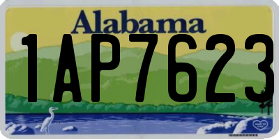 AL license plate 1AP7623