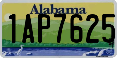 AL license plate 1AP7625