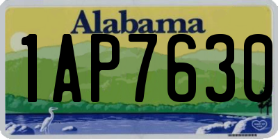 AL license plate 1AP7630