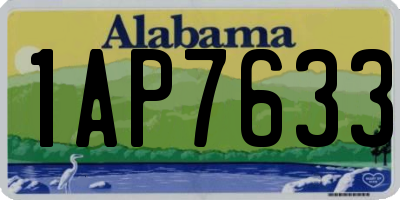 AL license plate 1AP7633