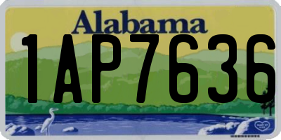 AL license plate 1AP7636