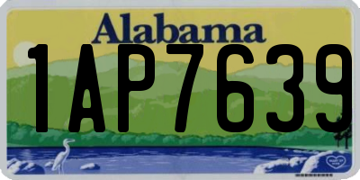 AL license plate 1AP7639