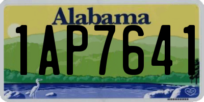 AL license plate 1AP7641