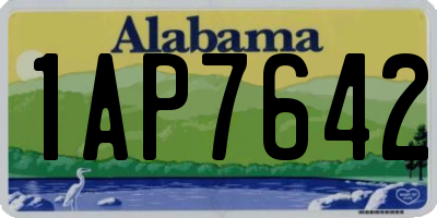 AL license plate 1AP7642