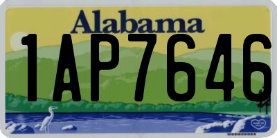 AL license plate 1AP7646