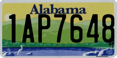 AL license plate 1AP7648