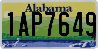 AL license plate 1AP7649