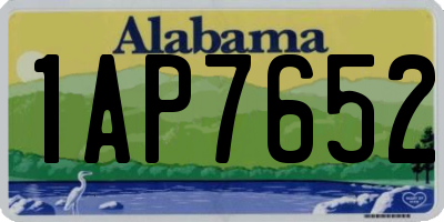 AL license plate 1AP7652